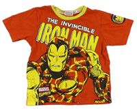 Oranžové tričko - Iron man Marvel