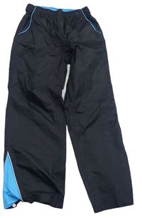 Černo-modré nepromokavé kalhoty Pocopiano