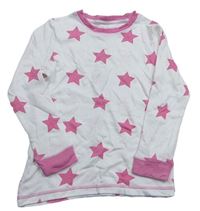 Bílé pyžamové triko s hvězdami PJ Collection