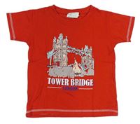 Červené tričko s Tower bridge 
