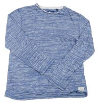Modré melírované triko Tom Tailor