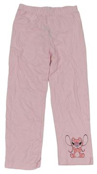 Růžové pyžamové kalhoty s Angel - Stitch Primark