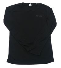 Černé žebrované funkční triko TOG24