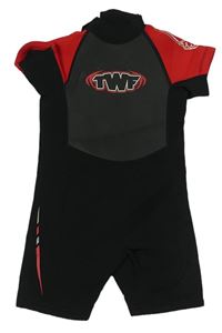 Černo-tmavošedo-červený neopren s logem TWF