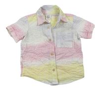 Barevná pruhovaná krepová košile zn. Pep&Co
