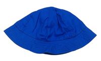 Safírový plátěný podšitý klobouk 