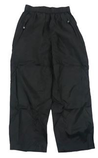 Černé šusťákové nepromokavé kalhoty spindrift