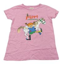 Růžové tričko s Pipi