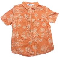 Korálová košile s palmami H&M