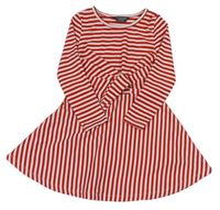 Červeno-bílé pruhované šaty Primark