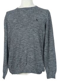 Pánský šedý melírovaný svetr F&F