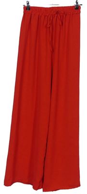 Dámské červené sukňové kalhoty 