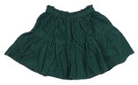 Zelená manšestrová sukně H&M