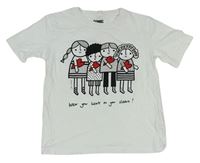 Bílé tričko s dětmi 