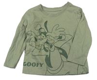 Khaki triko s Goofym zn. Disney