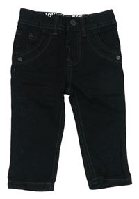 Černé plátěné kalhoty Topomini
