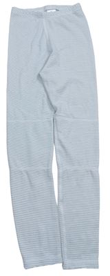 Šedé pruhované funkční spodní kalhoty 