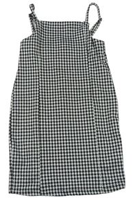 Šedo-černé kostkované šaty Primark