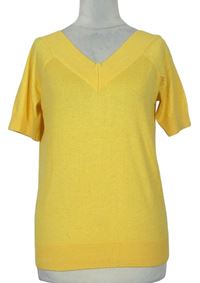 Dámské žluté pletené tričko TU