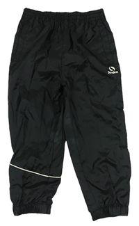 Černé šusťákové funkční kalhoty Sondico