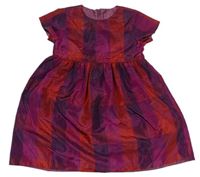Fialovo-červené kostkované šaty GAP