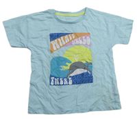 Světlemodré tričko s velrybou Matalan