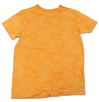 Oranžové batikované tričko Primark 