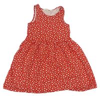 Červené květované šaty H&M