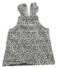 Béžovo-hnědo-šedé vzorované riflové šaty H&M
