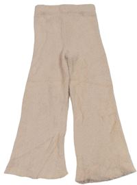 Světlerůžové chlupaté flare kalhoty PRIMARK