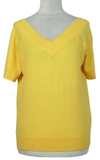 Dámské žluté pletené tričko TU 