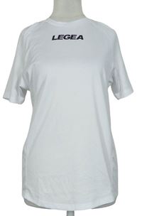 Dámské bílé sportovní tričko s logem Legea 