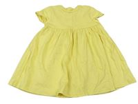 Žluté bavlněné šaty John Lewis