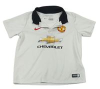 Bílo-černý funkční fotbalový dres Manchester United Nike