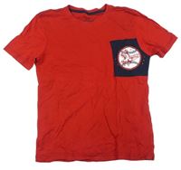 Červené tričko s orlem Pepperts
