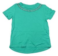 Zelené tričko s korálky C&A