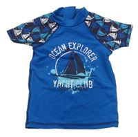 Safírové UV tričko s loďkami Lupilu