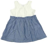 Bílo-modré vzorované šaty GAP