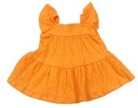 Oranžové žebrované šaty F&F