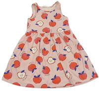 Růžové šaty s jablky H&M