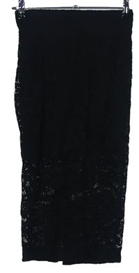 Dámská černá krajková pouzdrová sukně H&M