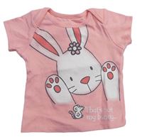 Růžové tričko s králíkem
