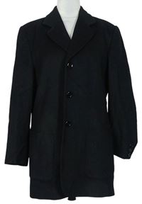 Dámský černý vlněný kabát Bianca 