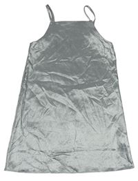 Stříbrné metalické lehké šaty River Island