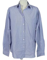Pánská modro-bílá proužkovaná košile George vel. 18,5