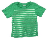 Zeleno-bílé pruhované tričko alive