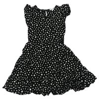 Černé lehké šaty s hvězdičkami Bluezoo
