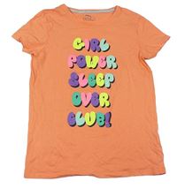 Oranžové tričko s nápisem Pep&Co
