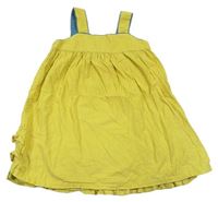 Žluté manšestrové laclové šaty Mini Boden