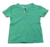 Zelené tričko s knoflíky Fagottino